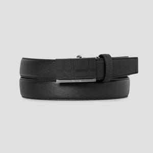 [빈폴] 흑착 체크 자동 버클 벨트 - 블랙 BE5782M425