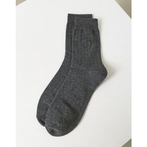 [헤지스] 남성 립 코튼 중목 양말 HZSS5F100G1