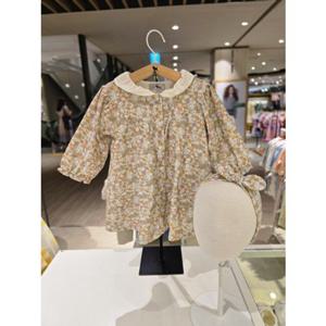 [블루독베이비] 25 FW(OR)소프트 플라워 원피스 (45A1340003) 백일 돌 선물 유아 드레스 조카 아가옷 (45A1