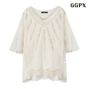 [GGPX]펀칭 오버핏 블라우스 (GPCBA010D)