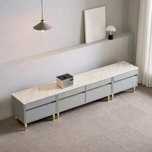 G9214 템바보드 2단 2400 거실장 세트 4colors