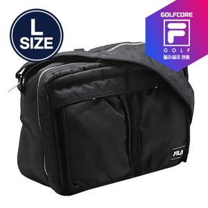 [휠라골프]폴리에스터원단 2포켓 2지퍼 파크골프/골프 크로스백(L사이즈)