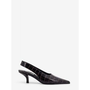 [TOTEME] 라프리마 여성 펌프스 레더 슬링백 위드 크로커 이펙트 252WAS0205 LE0076034 DARK BROWN /12