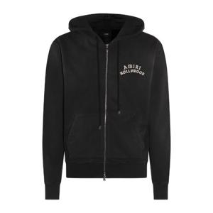 아미리 블랙 프론트 집업 드로우스트링 후드티 AMJYHD1132 BLAC