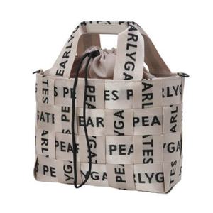 [파리게이츠] (531D3BGA01)공용 레터링 체크 패턴 토트백