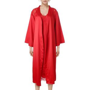 [바바라(언더웨어)]블랙라벨논스판 카리스마 샤틴 로브가운AGW4805RRED