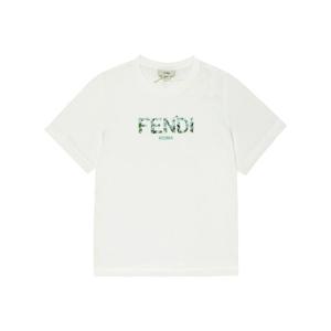 펜디 JFI375 7AJ F1SGM 로고 아동 반팔티