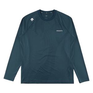 데상트 남성 자가드 긴팔티셔츠 SP321TTL71DGRN