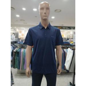 크로커다일 세이브존05 폴리메쉬 단가라 반팔 카라 네이비 티셔츠 AATS2468 38