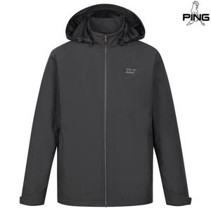 [핑골프][양말증정]남성 후드 탈부착 솔리드 집업 점퍼 111E3JP001_GY