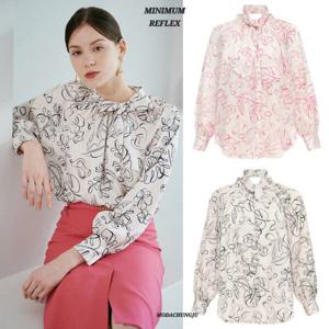 [미니멈]MD 프린트 타이넥 블라우스 MD  MYAAWB2100_CJ