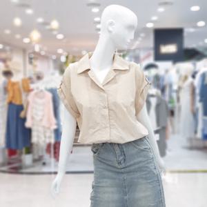 [ab.f.z]롤업 포인트 쿨 셔츠 블라우스 FSPHZ3B45I