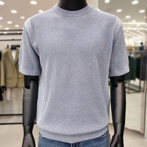 [바쏘옴므]블루 와플조직 라운드 니트 WSY2WR30A_JK