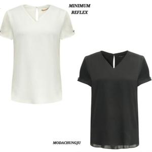 [미니멈]MD 브이넥 소매 버튼 블라우스  MD MYBAWB3130_CJ