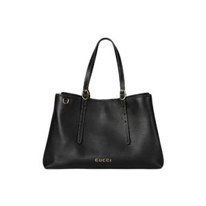 구찌 GG 엠블럼 미디움 토트백 블랙 815213-AAEC2-1000