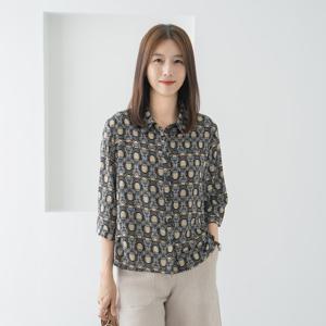 엄마옷 마담4060 코코카라블라우스 중년여성 데일리 -ZBL2507113-