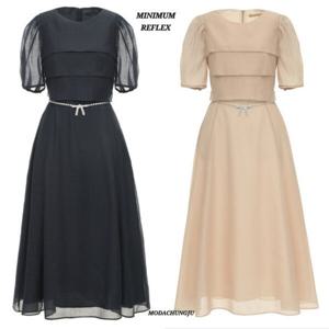 [미니멈]MD 시스루 슬리브 플레어원피스 MD MYBAWO4190 M_CJ