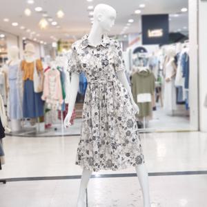 [ab.f.z]플라워 여리 카라 반팔 원피스 FSPNZ3O03