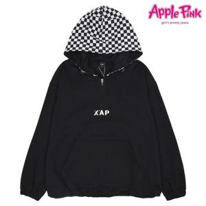 [애플핑크]XAP 체크 후드 아노락 (APXPR502GSB)