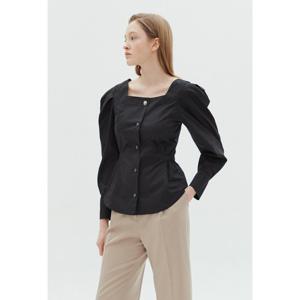 [더아이잗]벌룬 슬리브 벨티드 블라우스 IN3P0BL51391_DJ