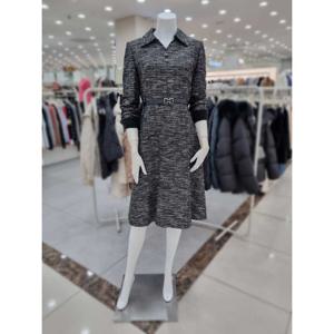 [더아이잗]브이넥 칼라 메탈 트위드 원피스 IMAA0OP02371_DJ