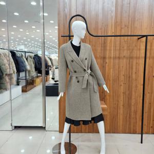 [지컷]지컷 헤링본 더블 벨티드 코트 722341660060_DJ