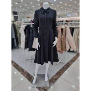 [더아이잗]칼라 디자인 밴딩 플레어 원피스 IMAA0OP07390_DJ