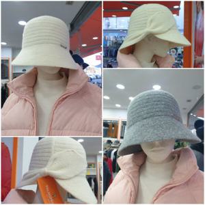 [팜스프링스]울 혼방 리본 벙거지 모자 shtl234005_DG