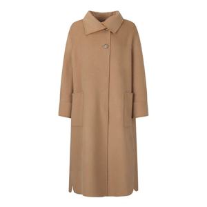 [베스띠벨리]울혼방 비건레더 트리밍 롱코트 BJHRX2654