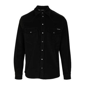 돌체앤가바나 마이크로 리브 벨벳 셔츠 G5MA1TGJ589 N0000