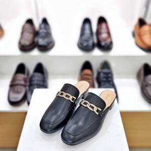 [탠디]골드 장식 데일리 여성 3CM굽 블로퍼 122021 블랙_DG