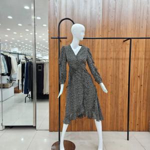 [지컷]지컷 플라워 패턴 시폰 브이넥 원피스 7253137104_DJ