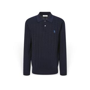 [헤지스] 남성 쿨코튼 케이블 카라 니트 HZSW5F253N2