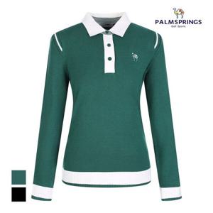 [팜스프링스]카라 디자인 니트 티셔츠 sktl234402_DG