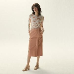 [에잇타임즈]  8KESSSK7178_H라인 사선 절개 스커트