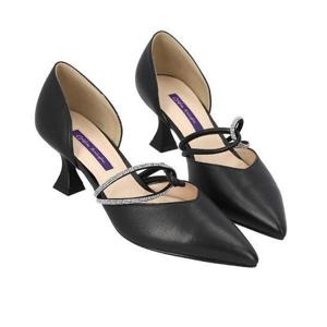 [오브엠]  F11MC115AB_여성 6CM 크로스 비쥬 샌들 힐