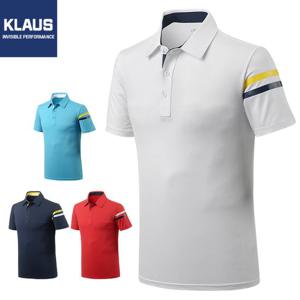 [클라우스]클라우스 투라인 스판 남성 골프 반팔티셔츠 KL1207