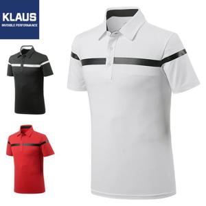 [클라우스]클라우스 라인포인트 남성 골프 반팔티셔츠 KL1206
