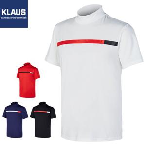 [클라우스]클라우스 터틀넥 스판 남성 골프 반팔티셔츠 KL1221