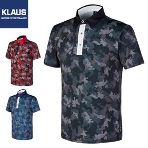 [클라우스]클라우스 밀리터리 스판 남성 골프 반팔티셔츠 KL1219