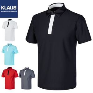 [클라우스]클라우스 스판 카라 남성 골프 반팔티셔츠 KL1216