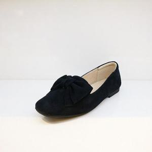 [오브엠]  F23OD268A_여성 세무 리본 플랫슈즈 A