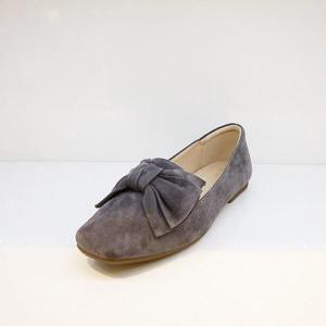 [오브엠]  F23OD268B_여성 세무 리본 플랫슈즈 B