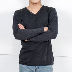 [모로엠]남자 면바지조거 브이넥 긴팔 티셔츠 DM-TSA-QDGI1821-