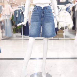 [ab.f.z]심플 뒷밴딩 데님 반바지 FSPQZ5E31G