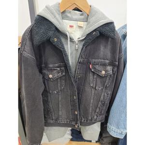 [리바이스]90S 쉐르파 트러커 흑 청자켓 A4435-0000_DG