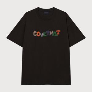 [커버낫]커버낫 클레이 로고 그래픽 티셔츠 초콜렛 CO2503ST21CL