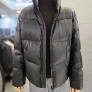 [바쏘]남성 겨울 비건레더 덕 다운 패딩 점퍼 WSAFY4UA43A