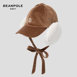 [빈폴골프] BJ298BA01A 여성 브라운 리본 이어머프 볼캡