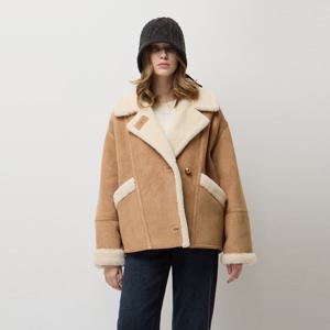 [시슬리]하이넥 오버핏 인조 스웨이드 무스탕 SALE81561